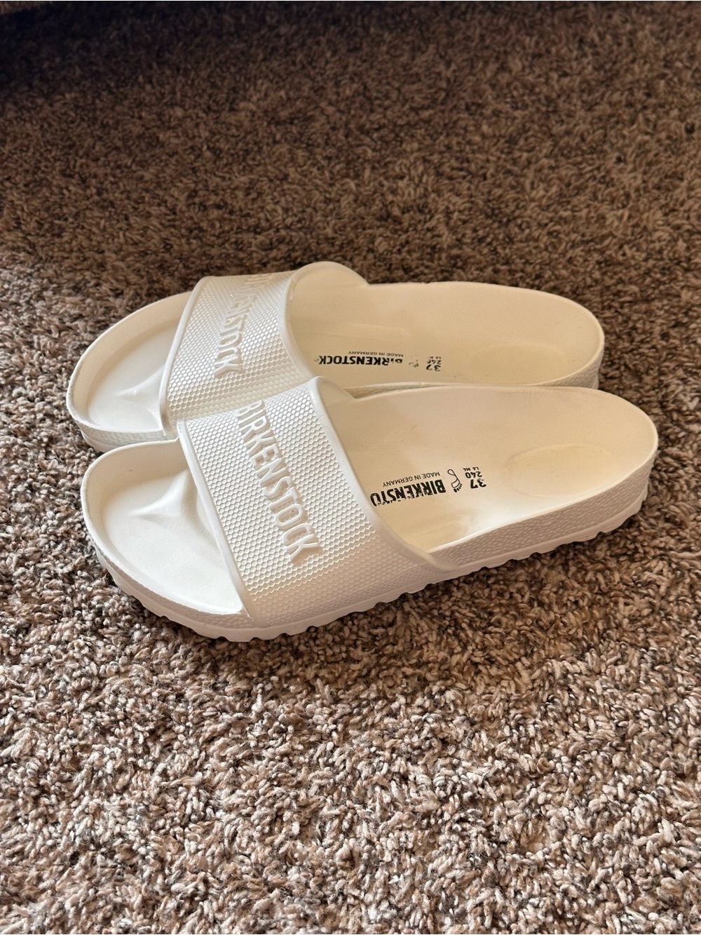 Birkenstock White EVA Slide Sandals